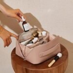 Cross Open Cosmetic Bag (pink) - Image 2