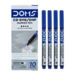Doms CD-DVD/OHP Marker Pen - Blue - Image 2
