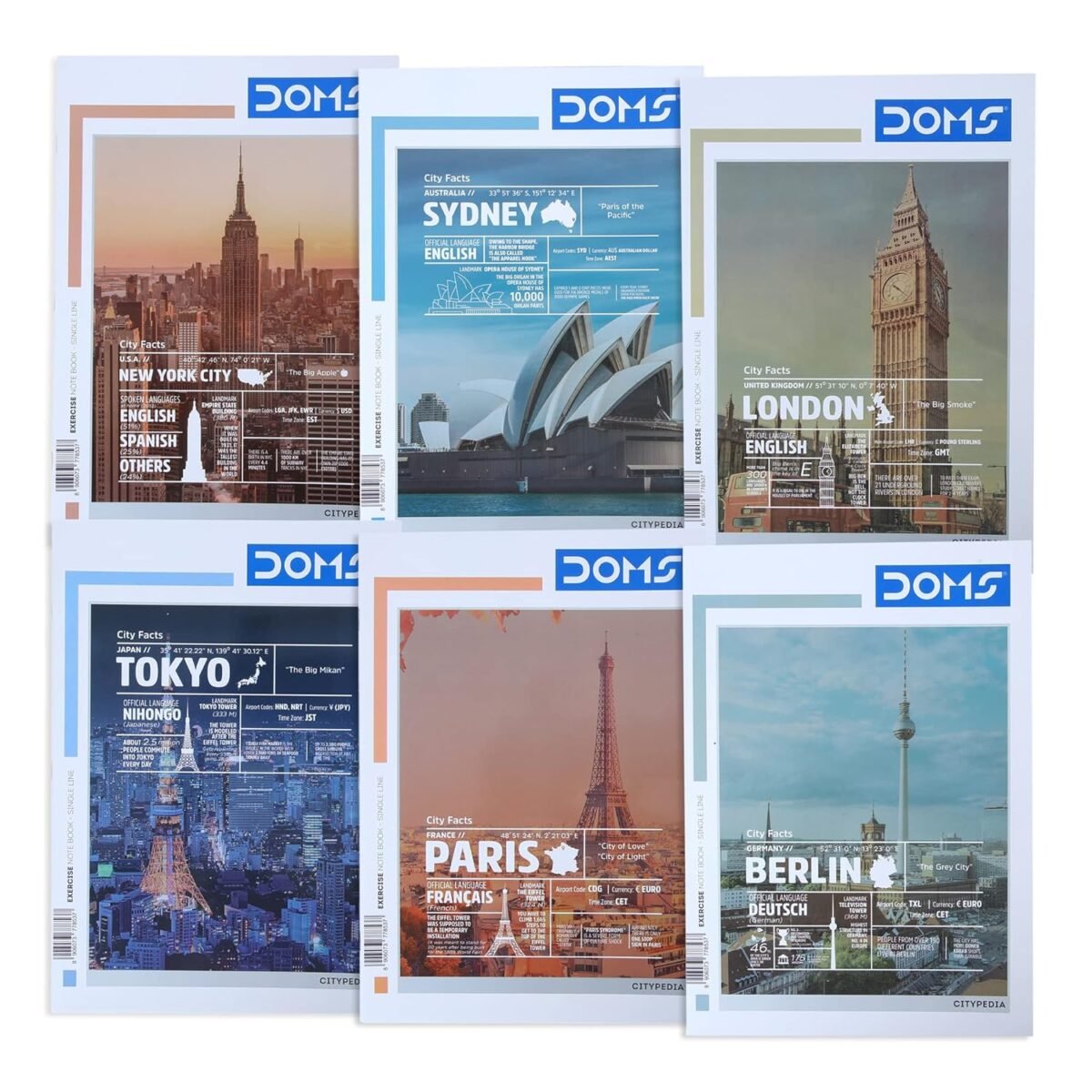 Doms 96 pages notebook ruled - Image 1