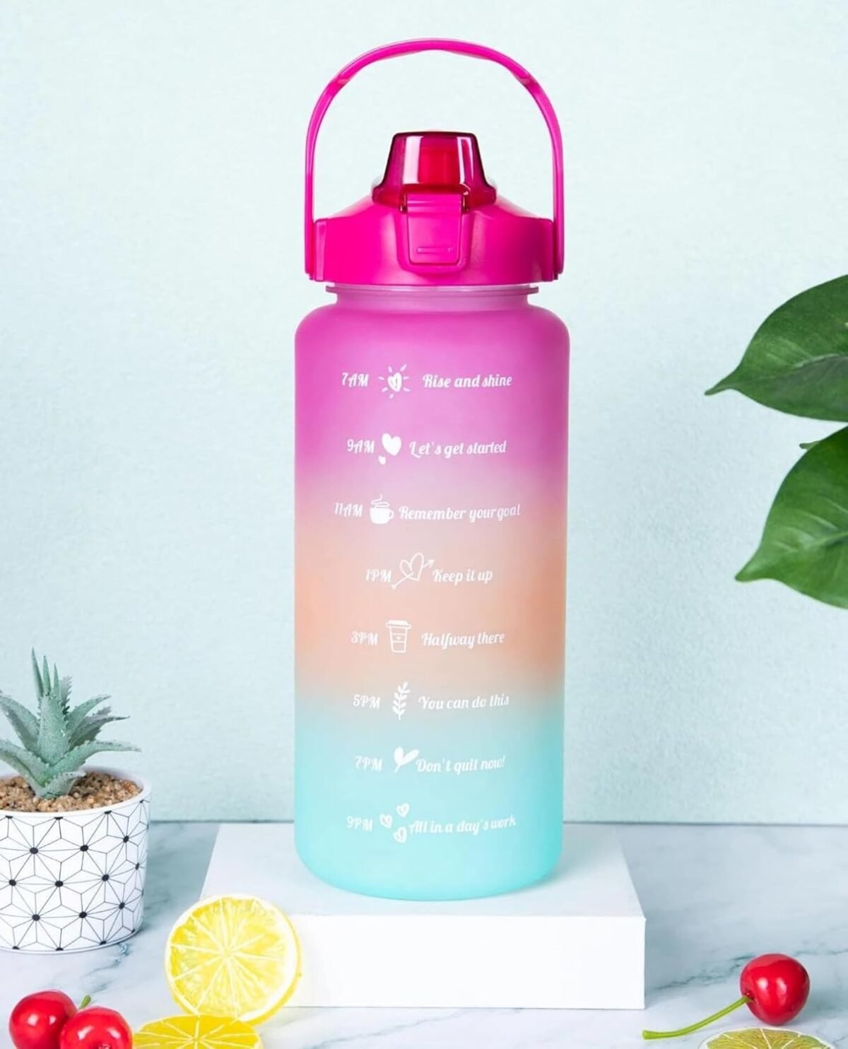 Motivational Water Bottle with Mobile Stand - 2L - Image 1