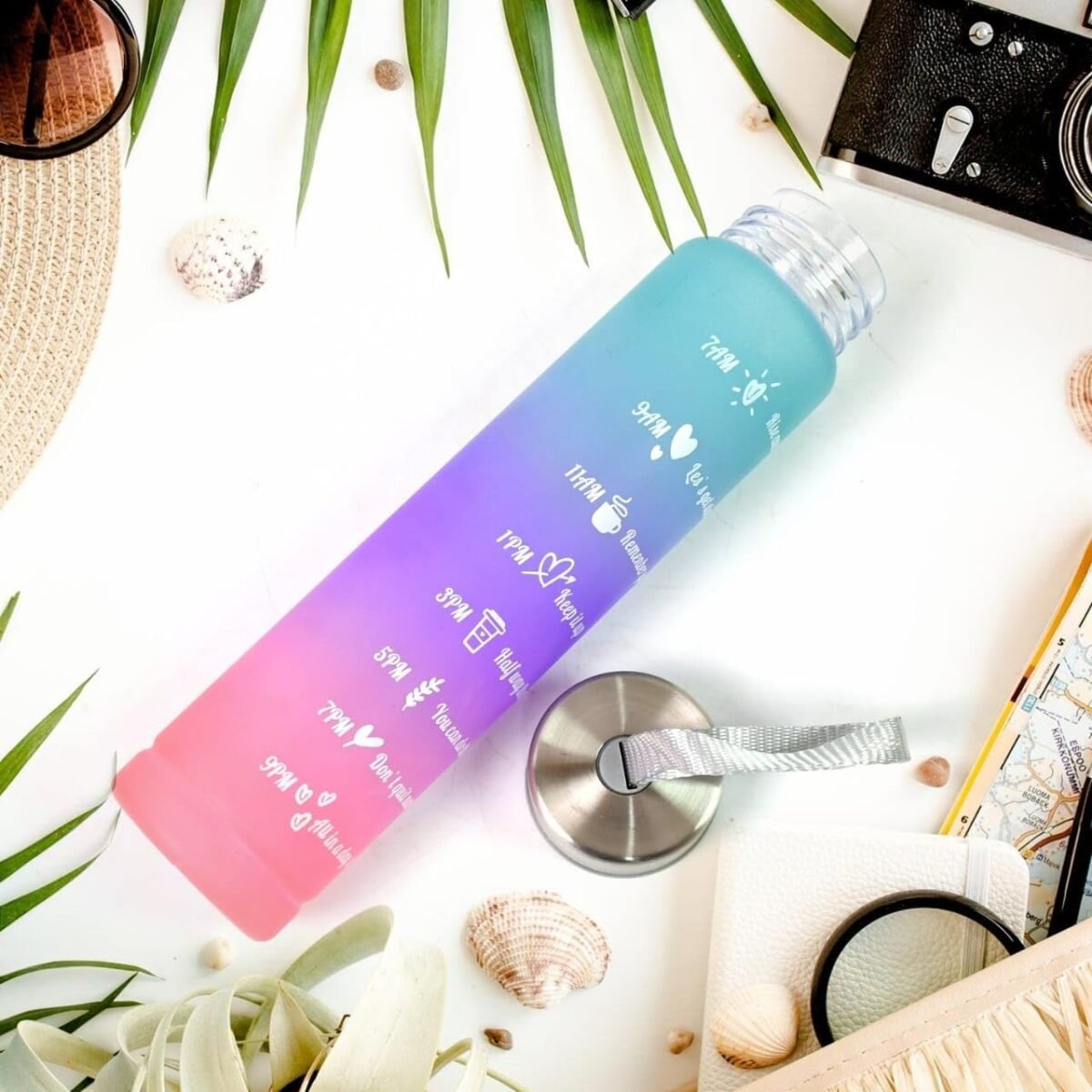 Motivational Water Bottle with Mobile Stand- 300ml - Image 3