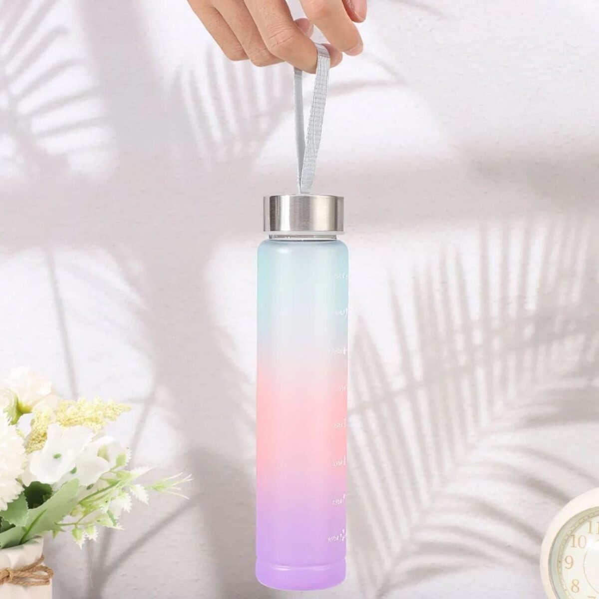 Motivational Water Bottle with Mobile Stand- 300ml - Image 6