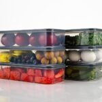 1200ML Fridge Storage Container (Grey, Set of 4)