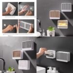 Soap dish tray holder with lid