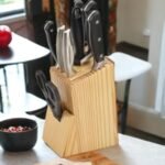 8 in 1 Wooden  Knief Stand