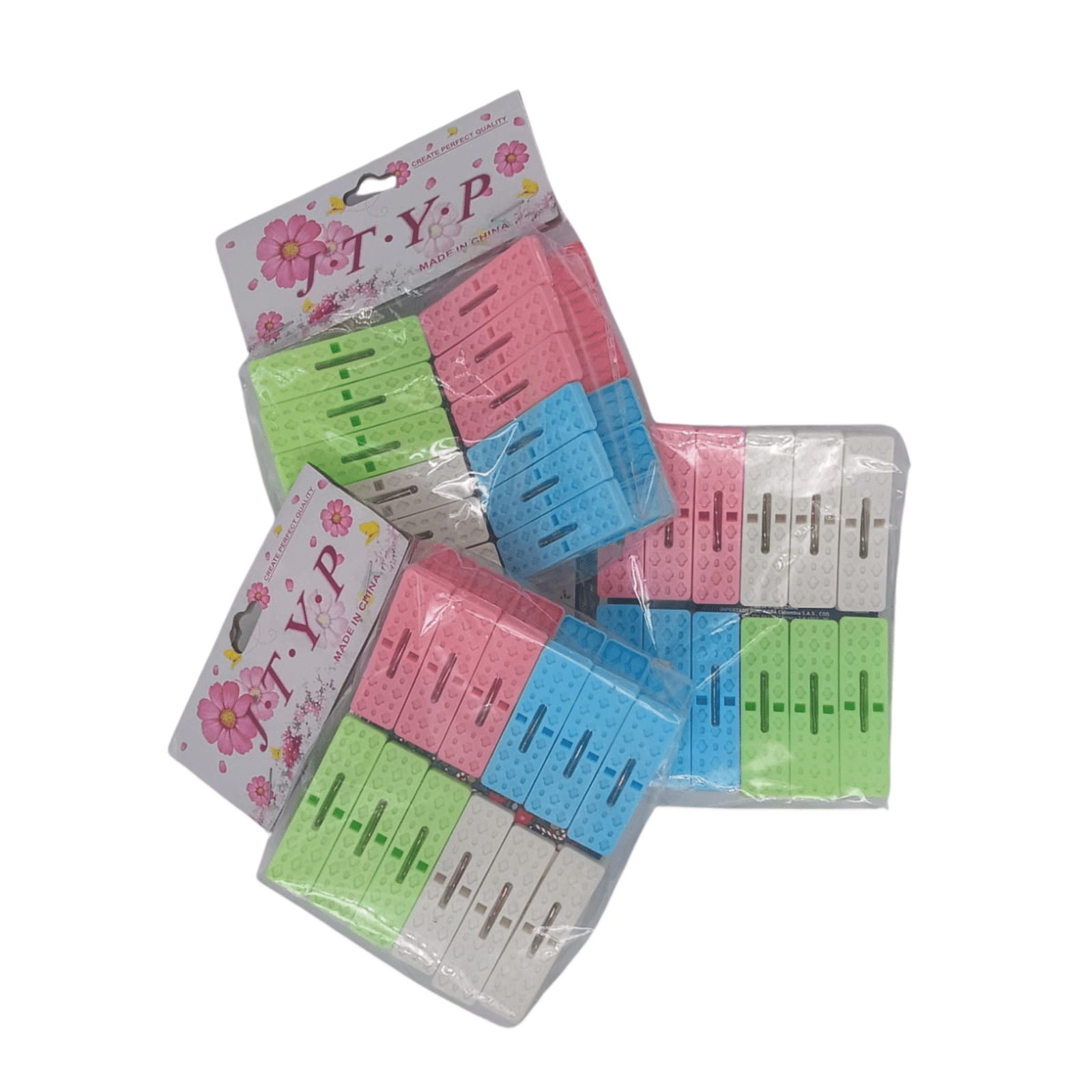 ms1160 12 pieces Plastic Cloth Clip - Image 1