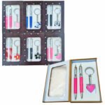 2 Pen + Metal Keychain Combo Gift Pack