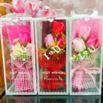 Flower Bouquet With Beautiful Box Packaging