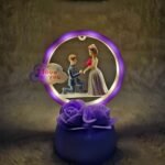 Beautiful
  Couple Propose Lighting Showpiece