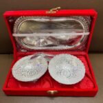 Silver Plate, 2 Bowl & 2
  Spoon Royal Gift Set