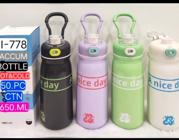 Insulated steel sipper 650ml